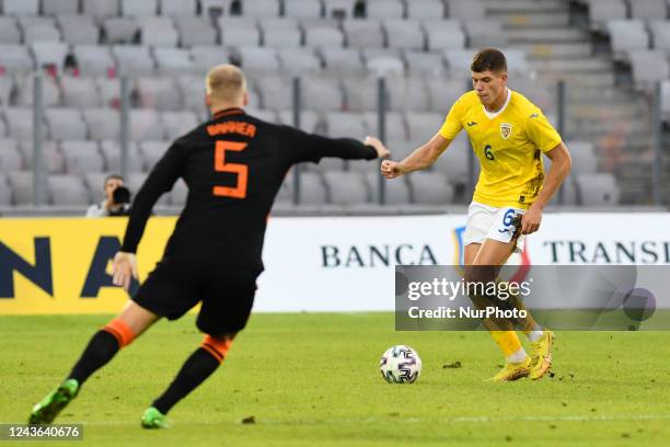 Andrei Coubis in action during Friendly Match U21 Romania - Netherlands, disputed on Cluj Arena, Cluj-Napoca, Romania 27 September 2022