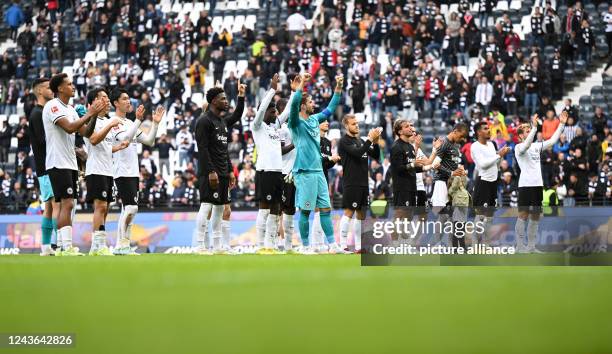 October 2022, Hessen, Frankfurt/Main: Soccer: Bundesliga, Eintracht Frankfurt - 1. FC Union Berlin, Matchday 8 at Deutsche Bank Park. Eintracht...