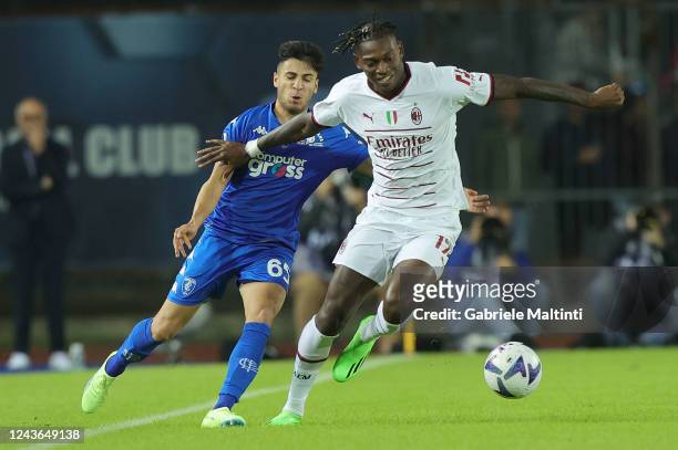 Rafael Alexandre da Conceição Leão of AC Milan in action during the Serie A match between Empoli FC and AC MIlan at Stadio Carlo Castellani on...