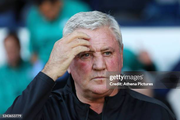 West Bromwich Albion manager Steve Bruce stands on the touch line prior to the Sky Bet Championship match between West Bromwich Albion and Swansea...