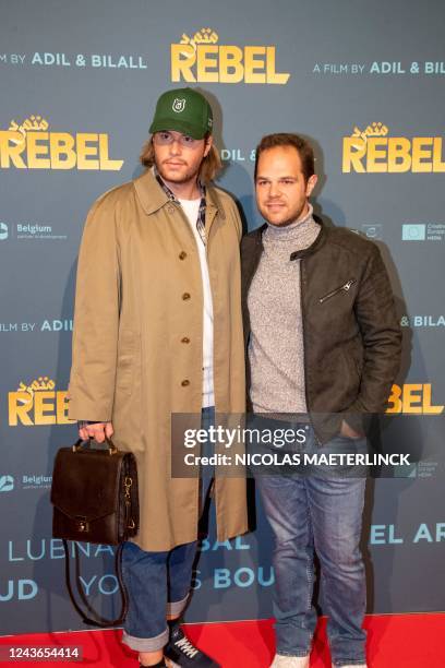 Unidentified guests pictured during the premiere of 'Rebel', the latest film by Belgian director duo El Arbi - Fallah at the Kinepolis cinema in...