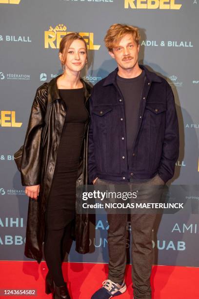 Unidentified guests pictured during the premiere of 'Rebel', the latest film by Belgian director duo El Arbi - Fallah at the Kinepolis cinema in...