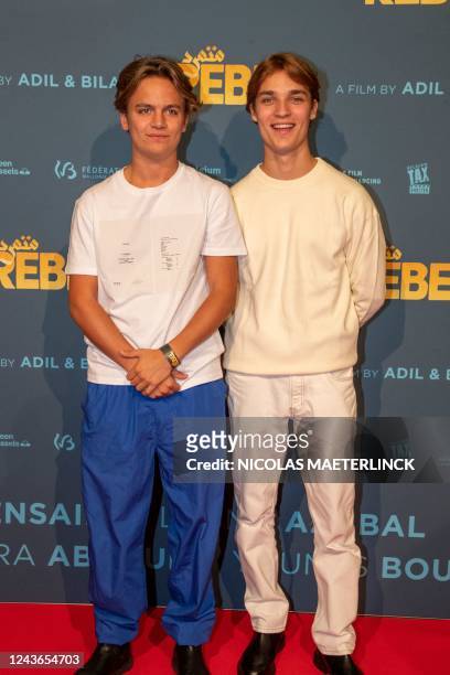 Unidentified guests pictured during the premiere of 'Rebel', the latest film by Belgian director duo El Arbi - Fallah at the Kinepolis cinema in...