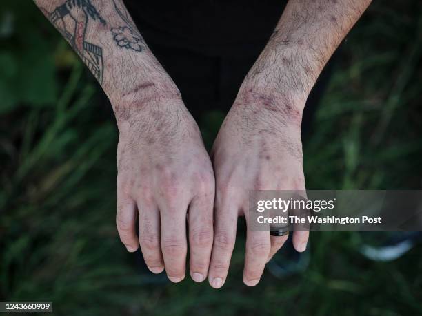 Trinity, Ala. Andy Huynh, one of the Americans who were released earlier this month in the massive Russian-Ukraine prisoner swap, shows off some of...