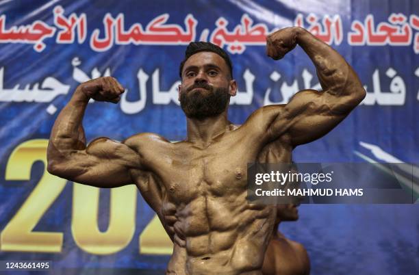 Gaza Bodybuilder Bodybuilding Championship In Gaza Photos and Premium High Res Pictures ...