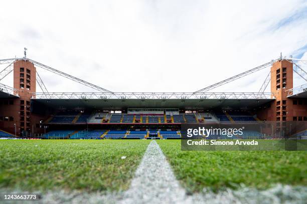 General view of the stadium prior to kick-off in the Serie A match between UC Sampdoria and AC Monza at Stadio Luigi Ferraris on October 2, 2022 in...