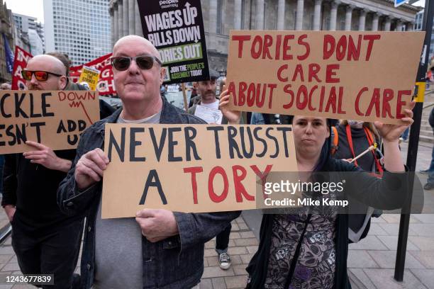 The People's Assembly Against Austerity protest to coincide with the opening of the Conservative Party Conference under the title We Will Not Pay For...