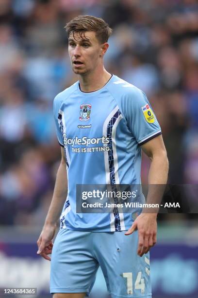 Ben Sheaf of Coventry City during the Sky Bet Championship between Coventry City and Middlesbrough at The Coventry Building Society Arena on October...