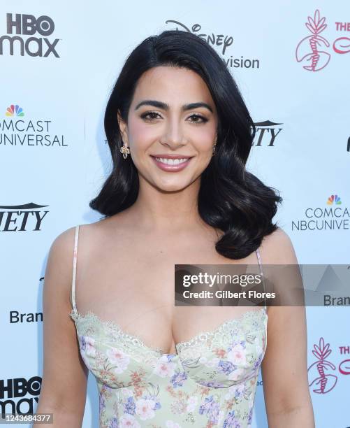 Emeraude Toubia at the 37th Annual Imagen Awards held at LA Plaza de Cultura y Artes on October 2, 2022 in Los Angeles, California.