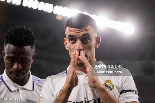 Dani Ceballos of Real Madrid Cf getting into the field during a match between Real Madrid v Osasuna as part of LaLiga in Madrid, Spain, on October 2,...