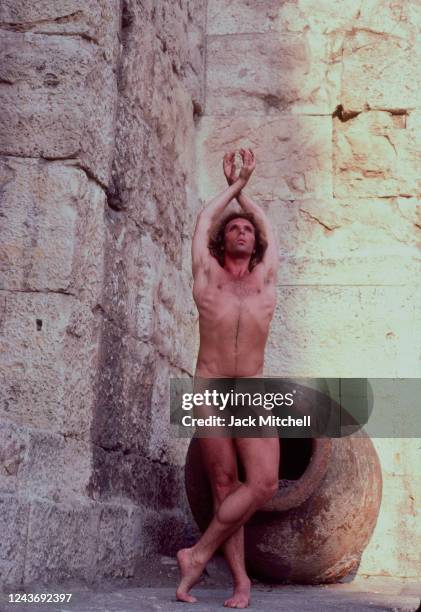 Portrait of Bejart Ballet principal dancer Jorge Donn, Athens, Greece, June 1983.