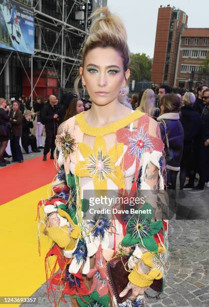 Paris Jackson attends the Stella McCartney show during Paris Fashion Week Womenswear Spring/Summer 2023 at Centre Pompidou on October 3, 2022 in...