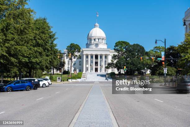 The Alabama State Capital Building in Montgomery, Alabama, U.S., on Saturday, Sept. 24, 2022. The US Supreme Court will decide whether Republican-led...