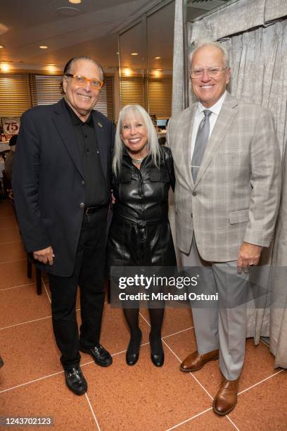 Errol Rappaport, Lorri Scott and Michael Keegan attend Operation Warrior Shield Luncheon Benefiting Operation Canine Companion at Patsy's Italian...