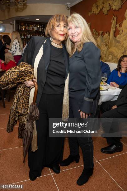 Lucia Kaiser and Francesca Devito attend Operation Warrior Shield Luncheon Benefiting Operation Canine Companion at Patsy's Italian Restaurant of New...