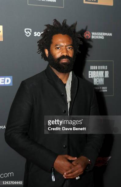 Nicholas Pinnock attends the red carpet launch party for the Eubank Jr vs. Benn fight week at Outernet London on October 3, 2022 in London, England.