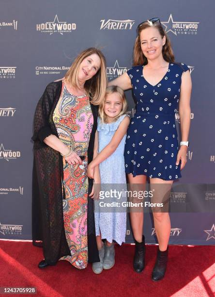 Owen Elliot-Kugell, Fianna Francis Masterson, Bijou Phillips at the star ceremony where "Mama Cass" Elliot is honored with a star on the Hollywood...