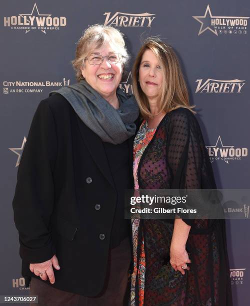 Owen Elliot-Kugell, Leah Kunkel at the star ceremony where "Mama Cass" Elliot is honored with a star on the Hollywood Walk of Fame on October 3, 2022...