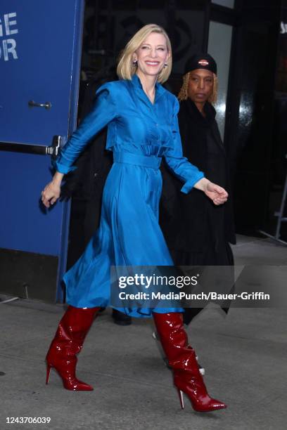 Cate Blanchett is seen on October 03, 2022 in New York City.