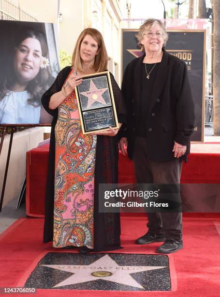 Owen Elliot-Kugell and Leah Kunkel at the star ceremony where "Mama Cass" Elliot is honored with a star on the Hollywood Walk of Fame on October 3,...