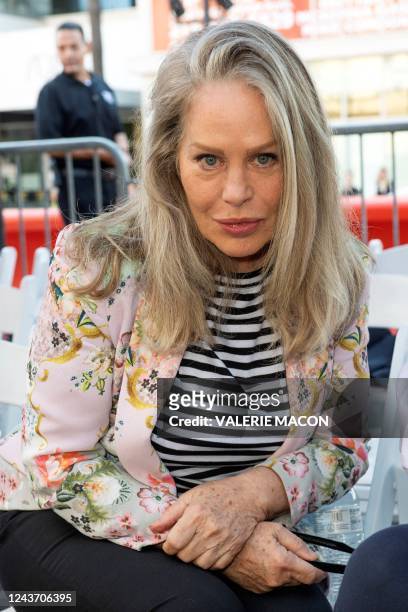 Actress Beverly D'Angelo attends a ceremony for "Mama" Cass Elliott's posthumous star on the Hollywood Walk of Fame on October 3, 2022 in Hollywood,...