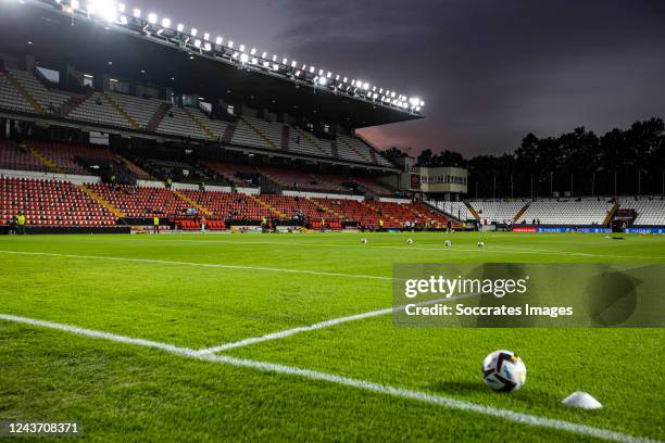 Vallecas Stadium of Rayo Vallecano during the La Liga Santander match between Rayo Vallecano v Elche at the Campo de Futbol de Vallecas on October 3,...