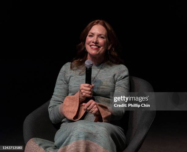 Deborah Lynn Scott speaks onstage at Avatar: The Way of Water. Costume Design Masterclass with Deborah Lynn Scott during the 2022 Vancouver...