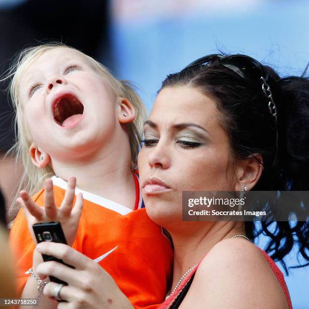 Gertrude Kuyt Wife of Dirk Kuyt during the EURO match between Holland v Italy on June 9, 2008