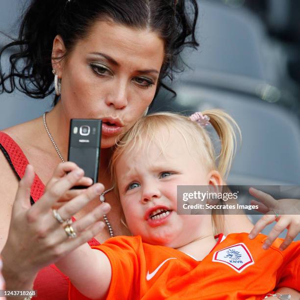 Gertrude Kuyt Wife of Dirk Kuyt during the EURO match between Holland v Italy on June 9, 2008
