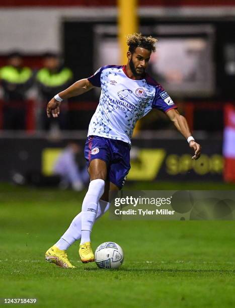 Dublin , Ireland - 3 October 2022; Barry Cotter of St Patrick's Athletic in action during the SSE Airtricity League Premier Division match between...