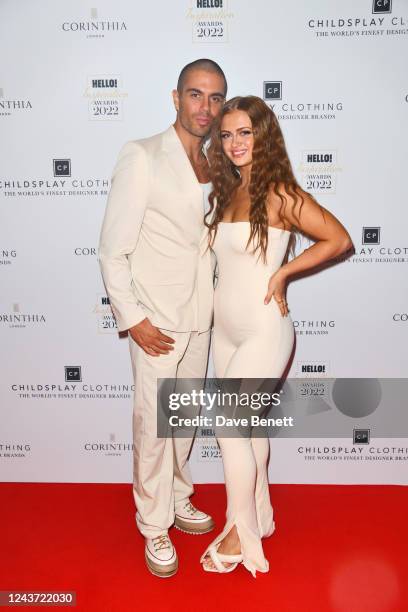 Max George and Maisie Smith attend the Hello! Inspiration Awards at Corinthia London on October 4, 2022 in London, England.