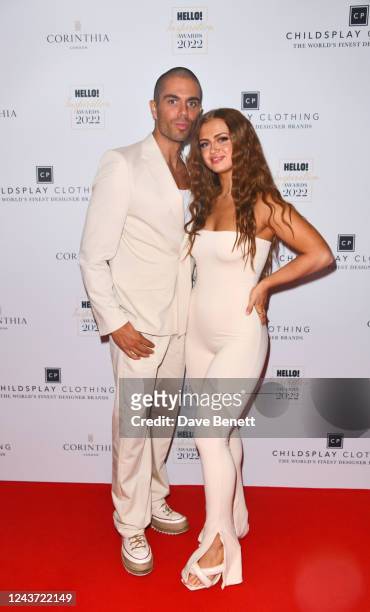 Max George and Maisie Smith attend the Hello! Inspiration Awards at Corinthia London on October 4, 2022 in London, England.