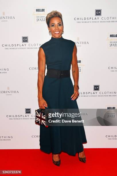 Dame Kelly Holmes attends the Hello! Inspiration Awards at Corinthia London on October 4, 2022 in London, England.