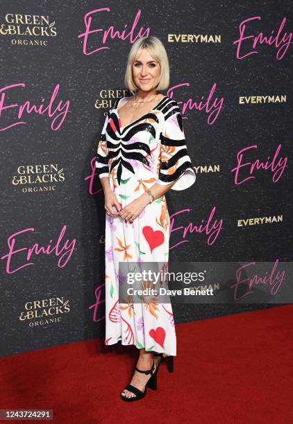 Katherine Kelly attends the UK Premiere of "Emily" at The Everyman Borough Yards on October 4, 2022 in London, England.