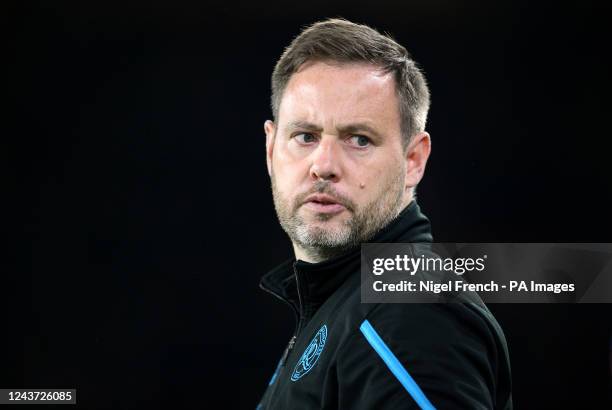 Queens Park Rangers manager Michael Beale during the Sky Bet Championship match at Bramall Lane, Sheffield. Picture date: Tuesday October 4, 2022.