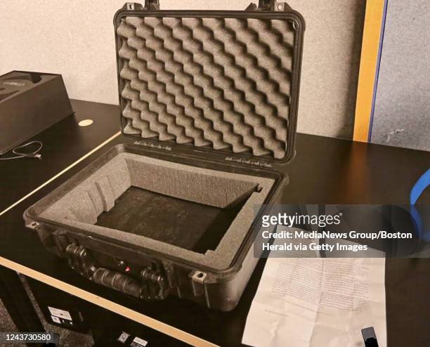 October 4: A picture of Pelican case that the US District Attorney s office furnished in connection to the arrest of Jason Duhaime, 45 of San Antonio...