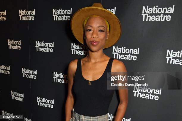 Samira Wiley attends the press night performance of "Blues For An Alabama Sky" at The Lyttelton Theatre, National Theatre, on October 4, 2022 in...