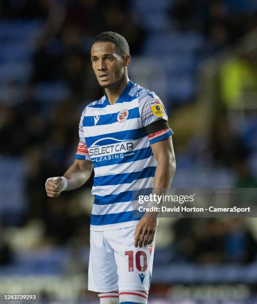 Reading's Thomas Ince during the Sky Bet Championship between Reading and Norwich City at Select Car Leasing Stadium on October 4, 2022 in Reading,...