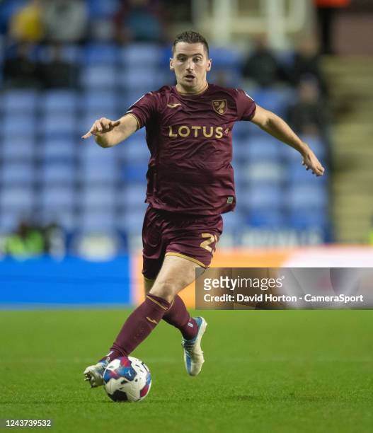 Norwich City's Kenny McLean during the Sky Bet Championship between Reading and Norwich City at Select Car Leasing Stadium on October 4, 2022 in...