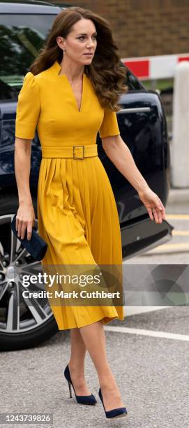 Catherine, Princess of Wales visits the Royal Surrey County Hospital's Maternity Unit to hear about the holistic support it provides to pregnant...