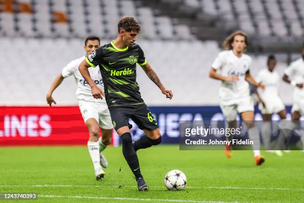 Jose MARSA of Sporting during the UEFA Champions League match between Marseille and Sporting CP at Orange Velodrome on October 4, 2022 in Marseille,...