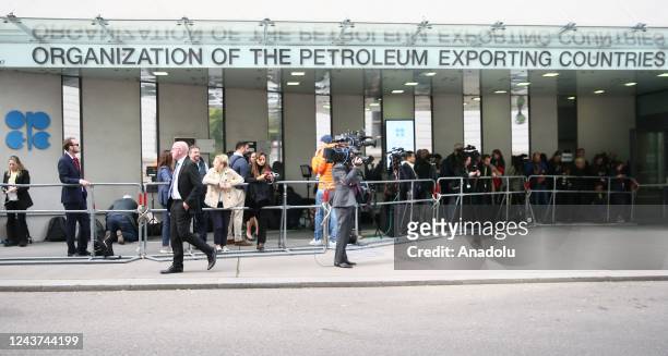 General view of the Organisation of the Petroleum Exporting Countries headquarters during the 45th meeting of the Joint Ministerial Monitoring...