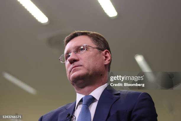 Alexander Novak, Russia's deputy prime minister, during a Bloomberg Television interview following the 33rd meeting of the Organization of Petroleum...