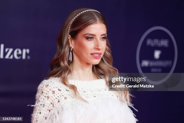 Cathy Hummels attends the Tribute to Bambi 2022 at Hotel Berlin Central District on October 5, 2022 in Berlin, Germany.