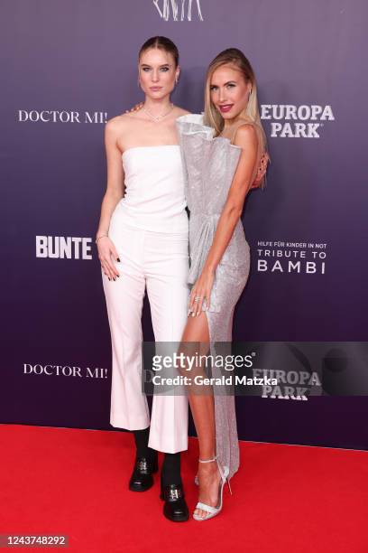 Kim Hnizdo and Alena Gerber attend the Tribute to Bambi 2022 at Hotel Berlin Central District on October 5, 2022 in Berlin, Germany.