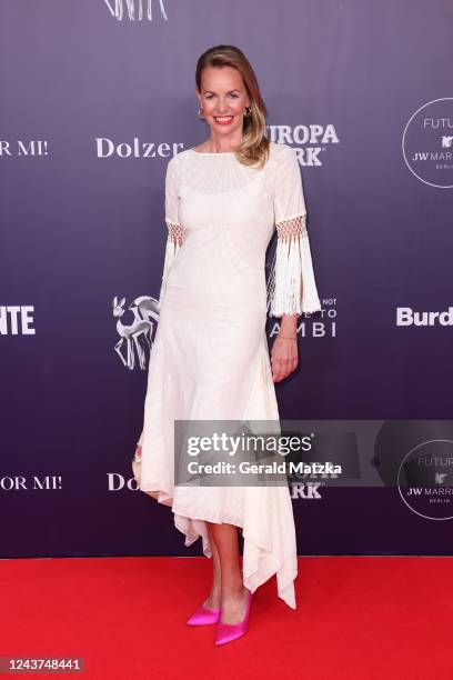 Simone Hanselmann attends the Tribute to Bambi 2022 at Hotel Berlin Central District on October 5, 2022 in Berlin, Germany.