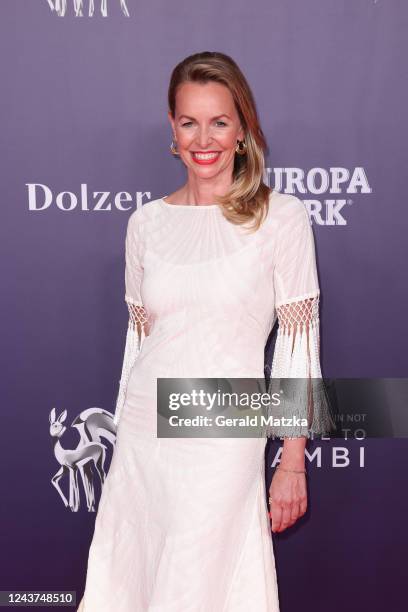 Simone Hanselmann attends the Tribute to Bambi 2022 at Hotel Berlin Central District on October 5, 2022 in Berlin, Germany.