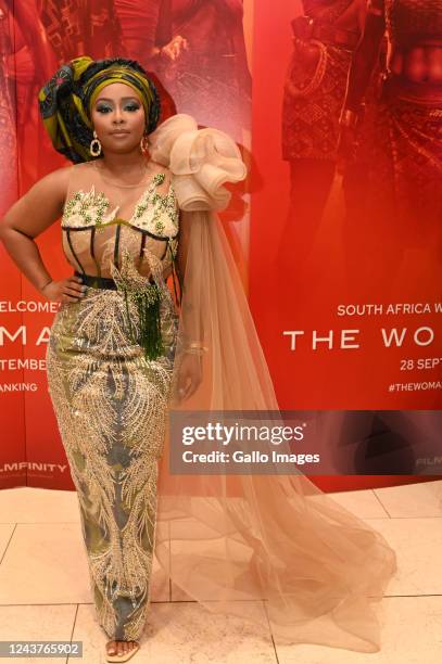 Boity Thulo at the The Woman King Red Carpet And Special Screening at Ster Kinekor at Mall Of Africa on September 28, 2022 in Midrand, South Africa....