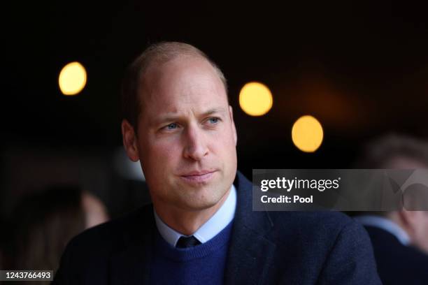 Prince William, Prince of Wales visits the Trademarket outdoor market, as part of the royal visit to Northern Ireland on October 6, 2022 in Belfast,...