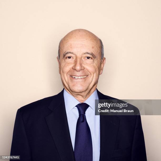 Politician Alain Juppé poses for a portrait on March 8, 2017 in Paris, France.